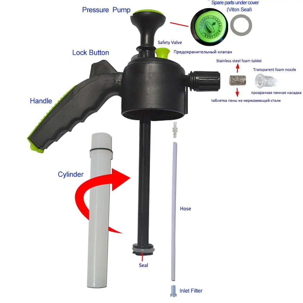 Hand Operated Pressurized Snow Foam Sprayer